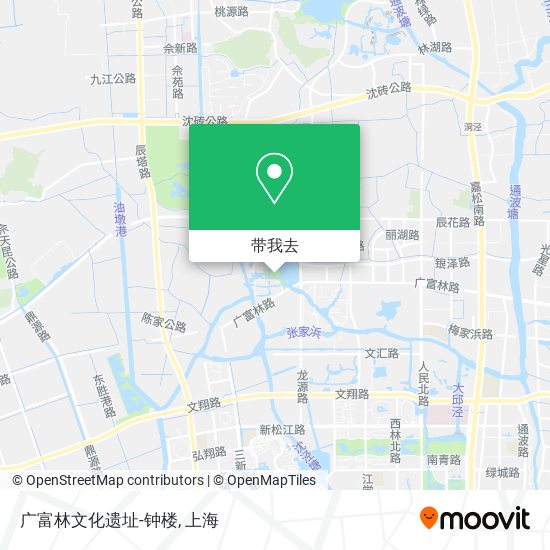 广富林文化遗址-钟楼地图