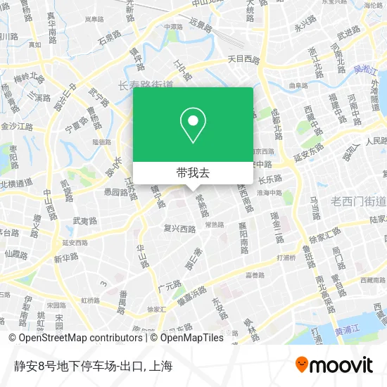 静安8号地下停车场-出口地图