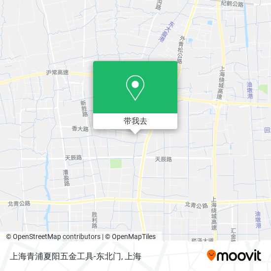 上海青浦夏阳五金工具-东北门地图