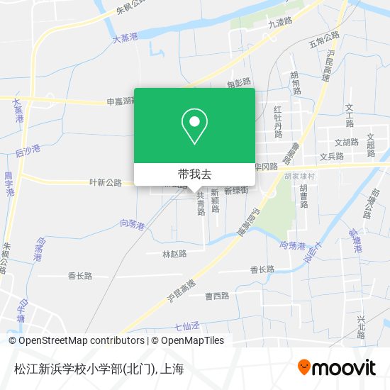 松江新浜学校小学部(北门)地图