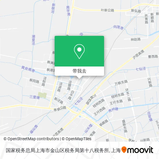 国家税务总局上海市金山区税务局第十八税务所地图