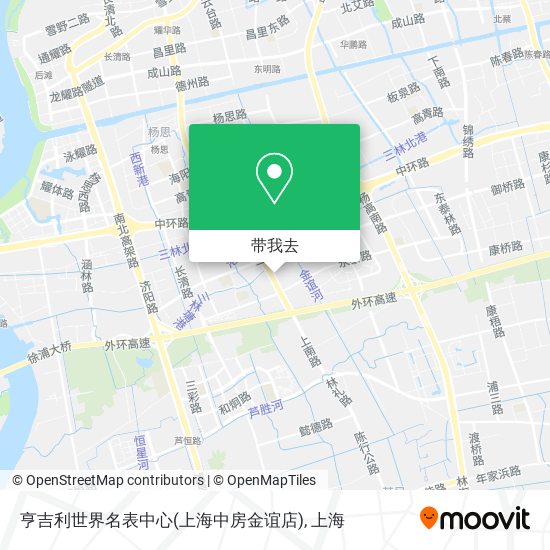 亨吉利世界名表中心(上海中房金谊店)地图