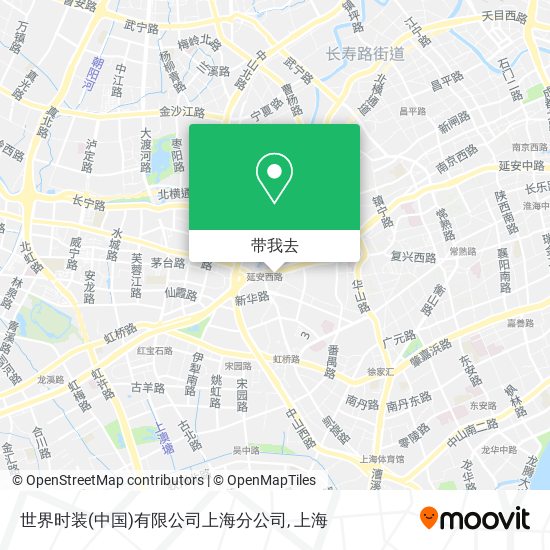 世界时装(中国)有限公司上海分公司地图