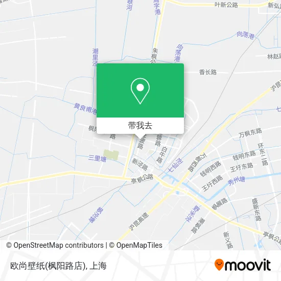 欧尚壁纸(枫阳路店)地图