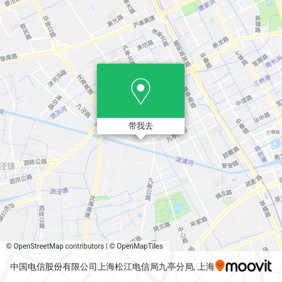 中国电信股份有限公司上海松江电信局九亭分局地图