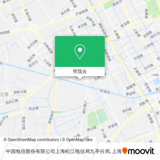 中国电信股份有限公司上海松江电信局九亭分局地图