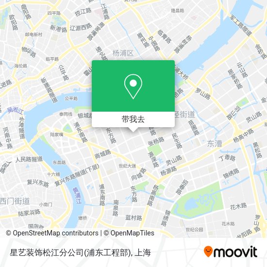 星艺装饰松江分公司(浦东工程部)地图
