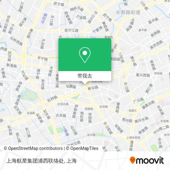 上海航星集团浦西联络处地图