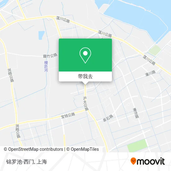 锦罗池-西门地图