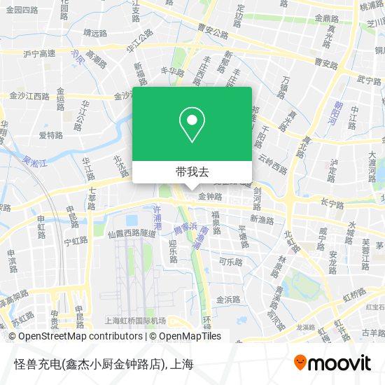 怪兽充电(鑫杰小厨金钟路店)地图