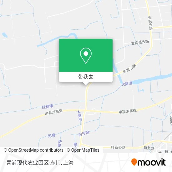 青浦现代农业园区-东门地图