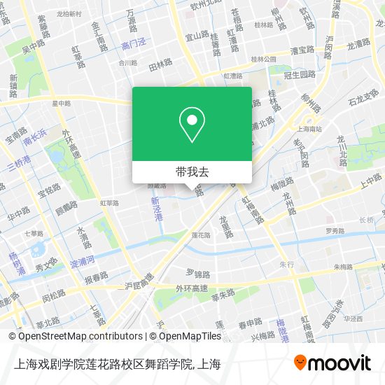 上海戏剧学院莲花路校区舞蹈学院地图