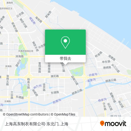 上海高东制衣有限公司-东北门地图