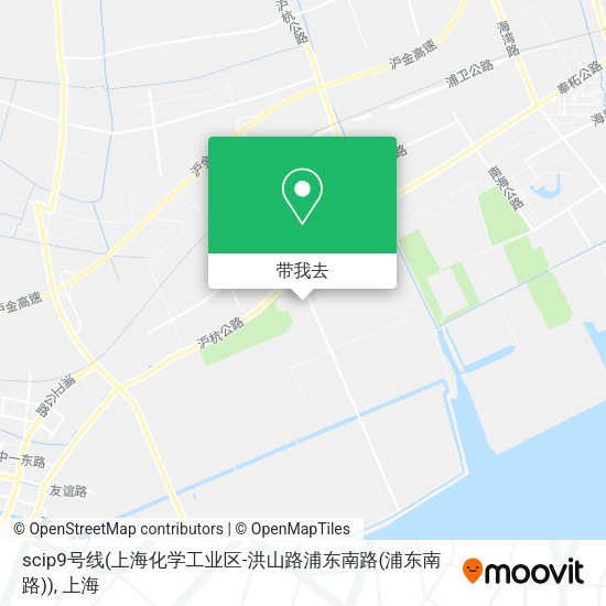 scip9号线(上海化学工业区-洪山路浦东南路(浦东南路))地图