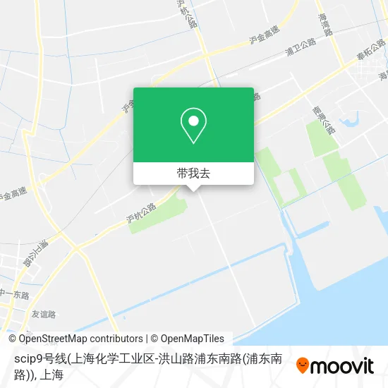 scip9号线(上海化学工业区-洪山路浦东南路(浦东南路))地图