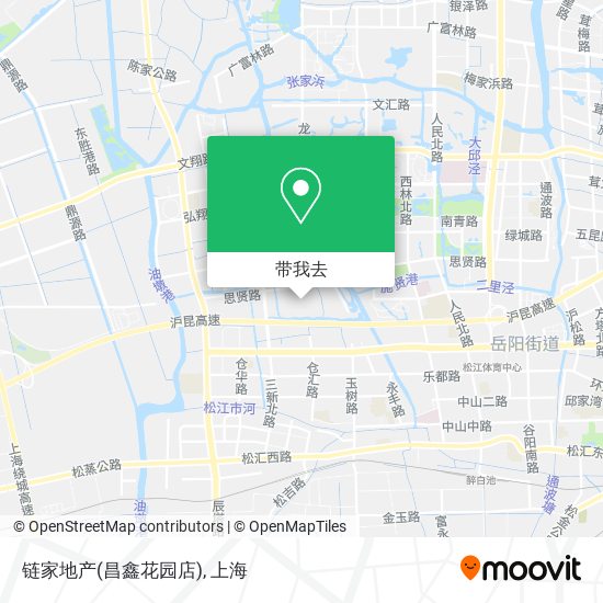 链家地产(昌鑫花园店)地图