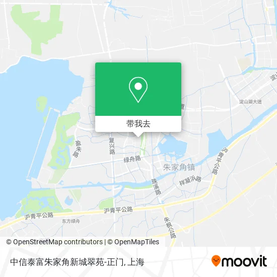 中信泰富朱家角新城翠苑-正门地图