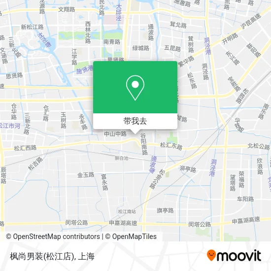 枫尚男装(松江店)地图