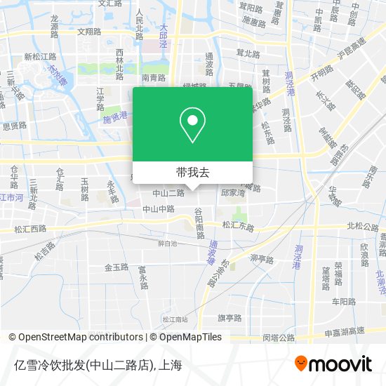 亿雪冷饮批发(中山二路店)地图