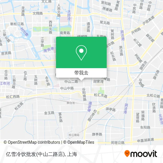 亿雪冷饮批发(中山二路店)地图