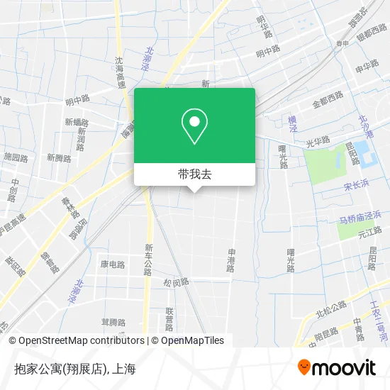 抱家公寓(翔展店)地图