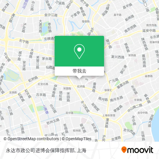 永达市政公司进博会保障指挥部地图