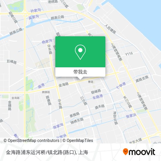 金海路浦东运河桥/镇北路(路口)地图