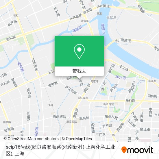 scip16号线(淞良路淞顺路(淞南新村)-上海化学工业区)地图