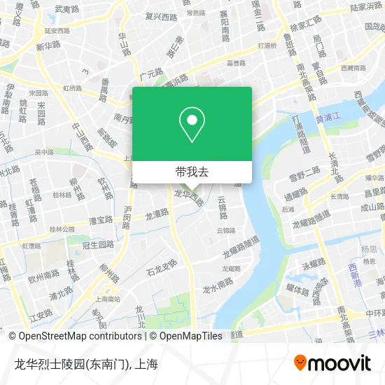 龙华烈士陵园(东南门)地图