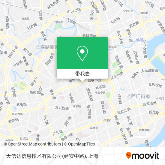 天信达信息技术有限公司(延安中路)地图