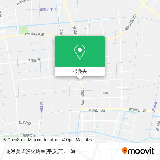 龙潮美式炭火烤鱼(平安店)地图