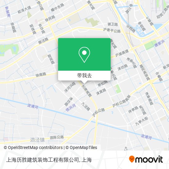 上海历胜建筑装饰工程有限公司地图