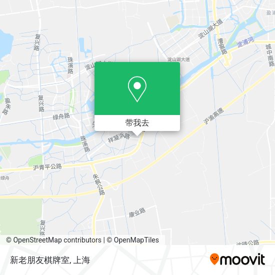 新老朋友棋牌室地图