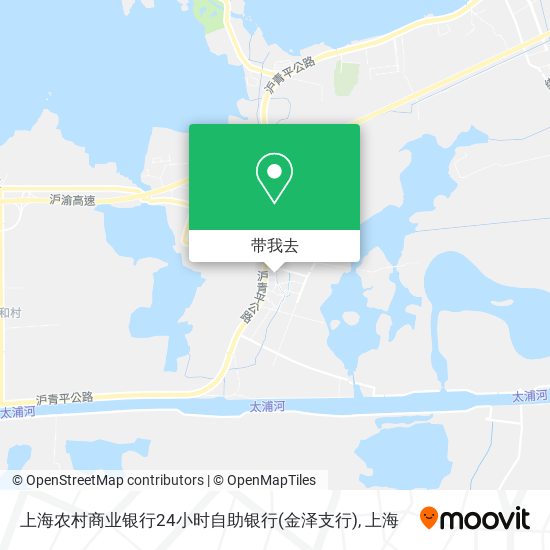 上海农村商业银行24小时自助银行(金泽支行)地图