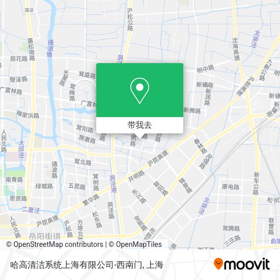 哈高清洁系统上海有限公司-西南门地图