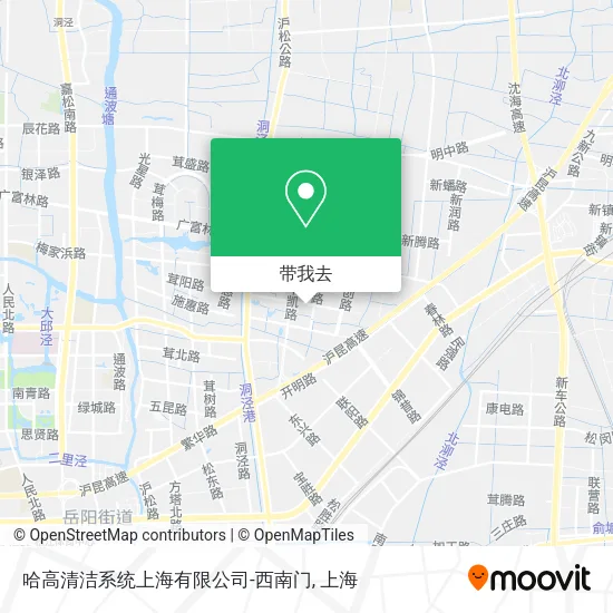 哈高清洁系统上海有限公司-西南门地图