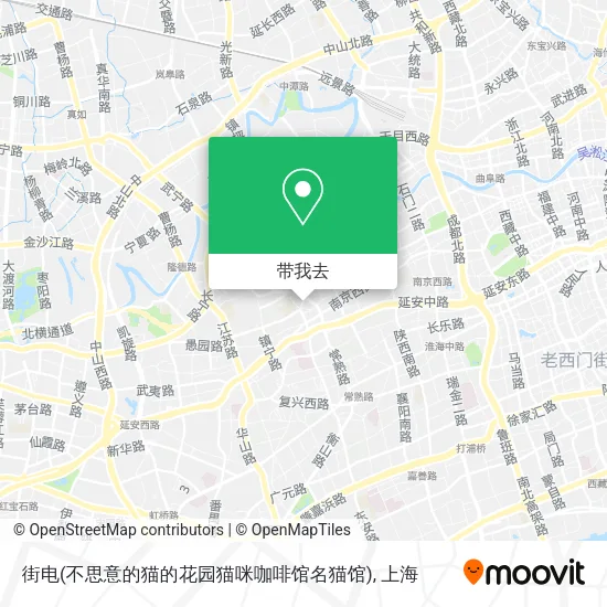 街电(不思意的猫的花园猫咪咖啡馆名猫馆)地图