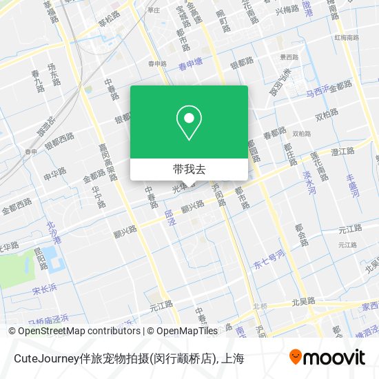 CuteJourney伴旅宠物拍摄(闵行颛桥店)地图