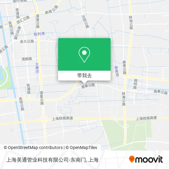 上海美通管业科技有限公司-东南门地图