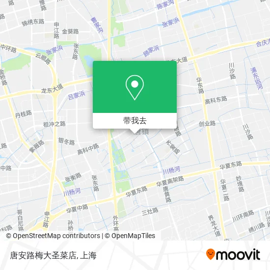 唐安路梅大圣菜店地图