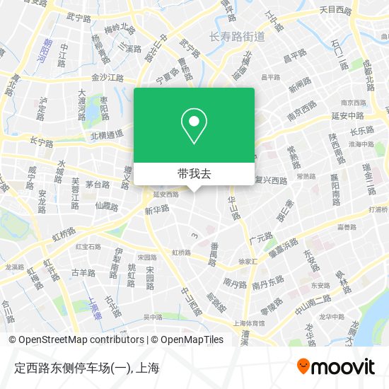 定西路东侧停车场(一)地图