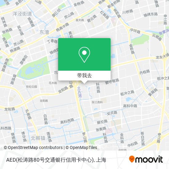 AED(松涛路80号交通银行信用卡中心)地图