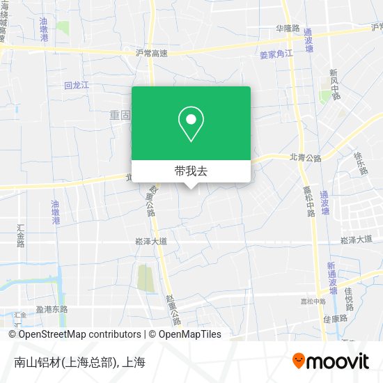 南山铝材(上海总部)地图