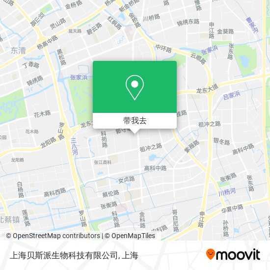 上海贝斯派生物科技有限公司地图