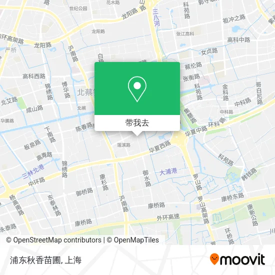 浦东秋香苗圃地图