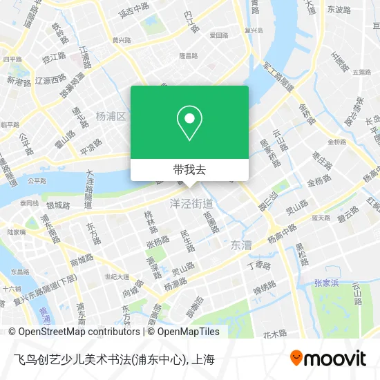 飞鸟创艺少儿美术书法(浦东中心)地图