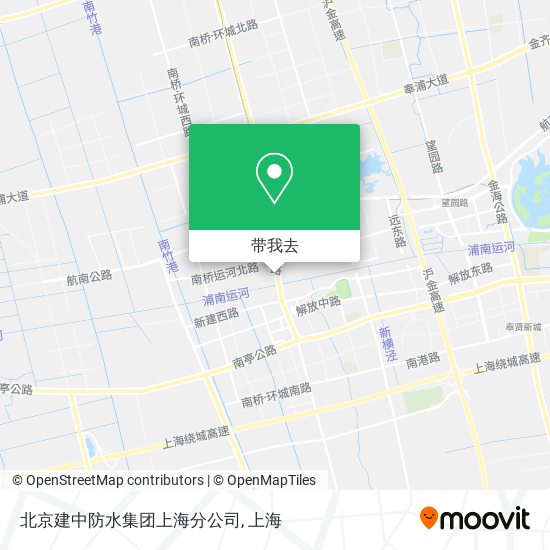 北京建中防水集团上海分公司地图