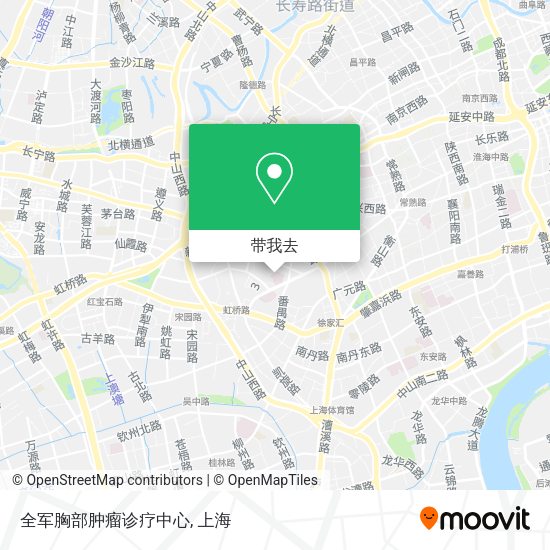 全军胸部肿瘤诊疗中心地图