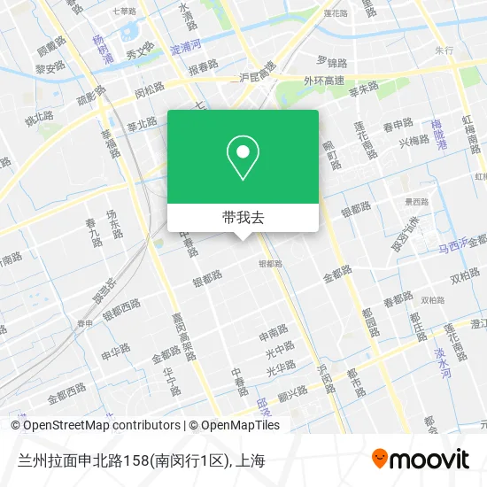 兰州拉面申北路158(南闵行1区)地图