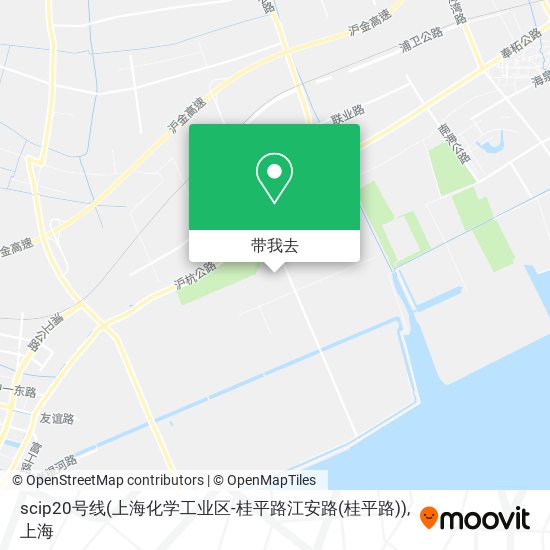 scip20号线(上海化学工业区-桂平路江安路(桂平路))地图